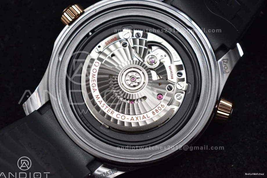 Best Black Seamaster VSF Black Neat Bezel Strap Rubber 43.5mm A Dial 300m Edition on 1070 1:1 RG Black Ceramic 1205